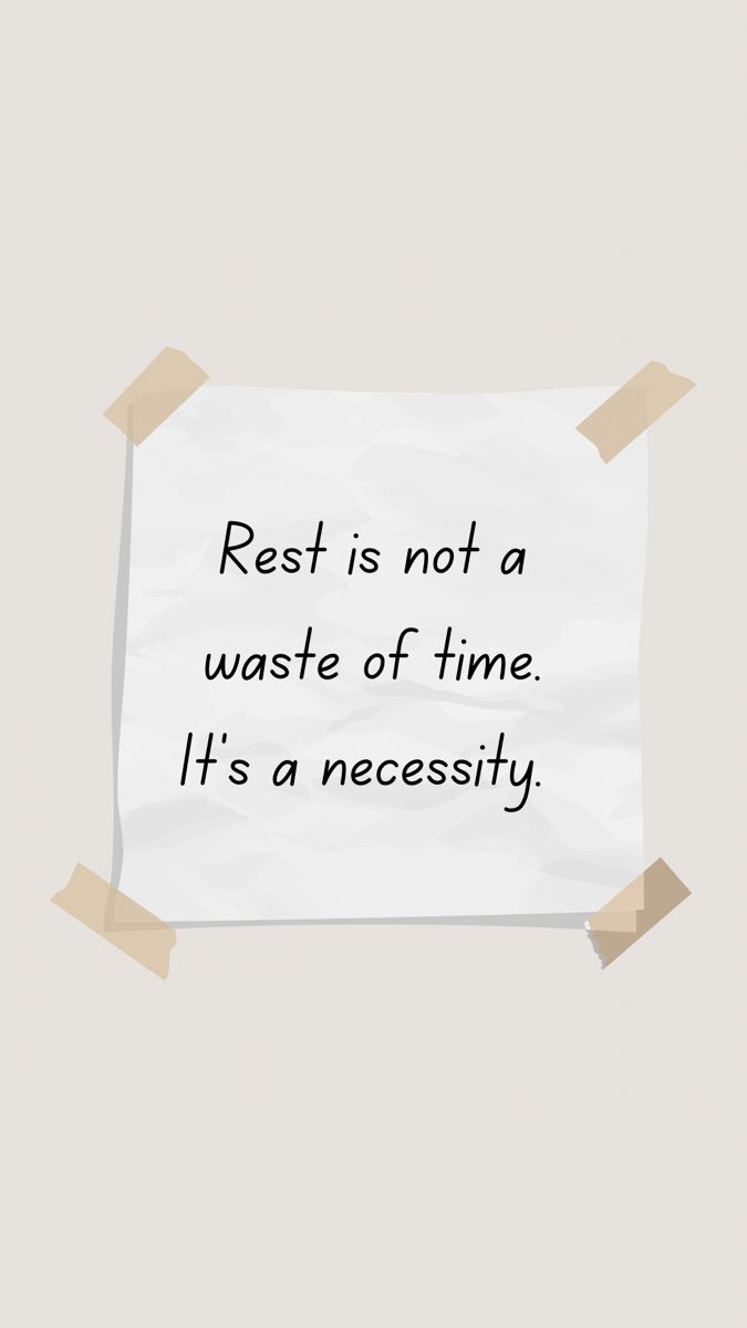 It’s Okay to&nbsp;Rest